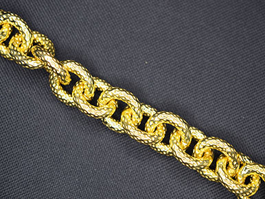 6000001 - Pulsera chapada oro