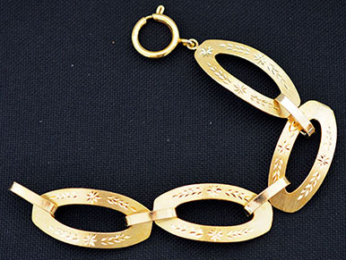 6000009 - Pulsera chapada oro