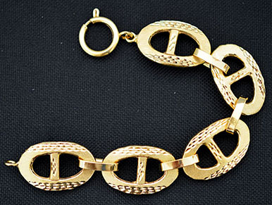 6000053 - Pulsera chapada oro