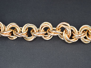 6000054 - Pulsera chapada oro
