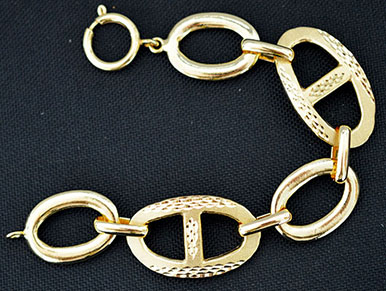 6000057 - Pulsera chapada oro