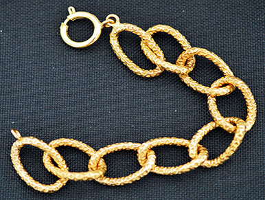 6000066 - Pulsera chapada oro