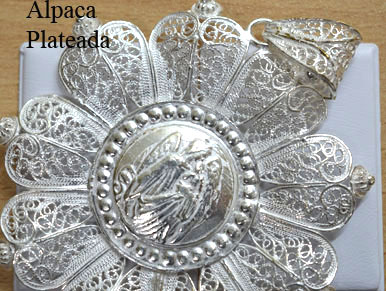 8900011 - Placa Cuna Alpaca plateada