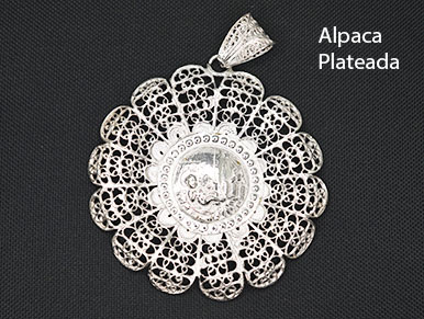 8900016 - Placa Cuna Alpaca plateada